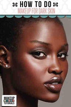 Természetes smink bemutató sötét fekete nők számára
