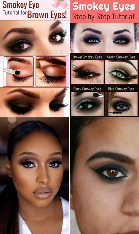 Smokey eye smink bemutató sötét bőrre