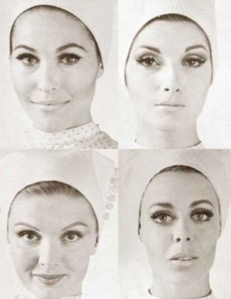 1960-as évek szem smink bemutatója