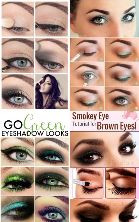 Smokey macska szem smink bemutató zöld szemek